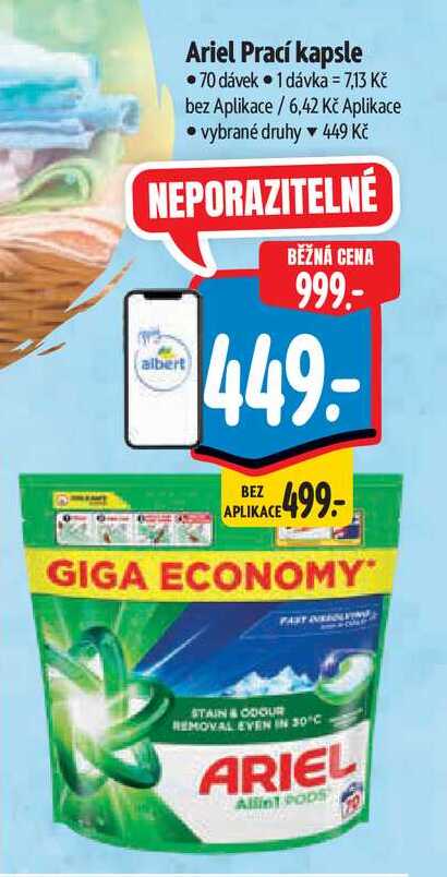 Ariel Prací kapsle 70 dávek 