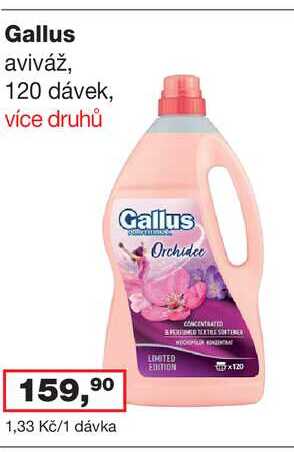 Gallus aviváž, 120 dávek, více druhů 
