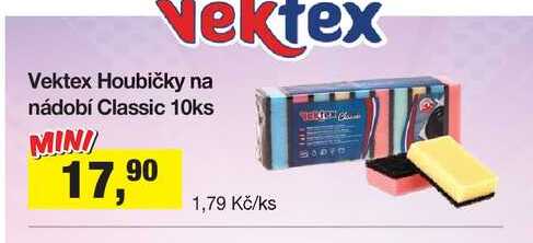 Vektex Houbičky na nádobí Classic 10ks 