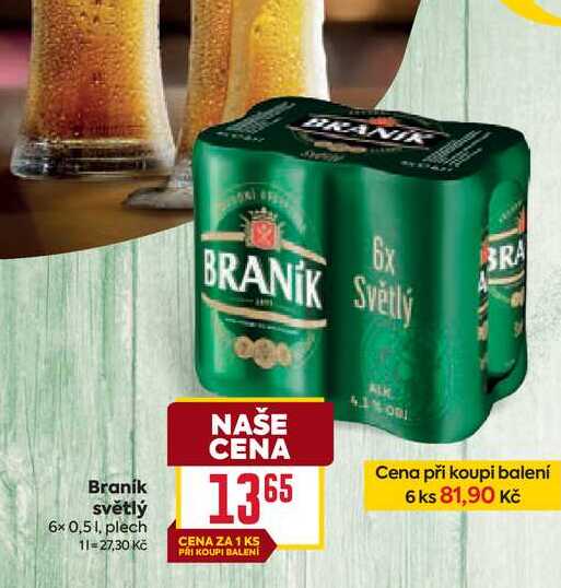 Branik světlý 6x 0,51, plech