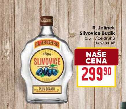 R. Jelínek Slivovice Budík 0,5l