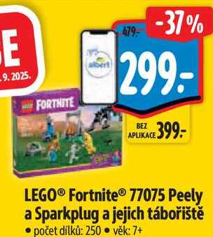 LEGO® Fortnite® 77075 Peely a Sparkplug a jejich tábořiště 