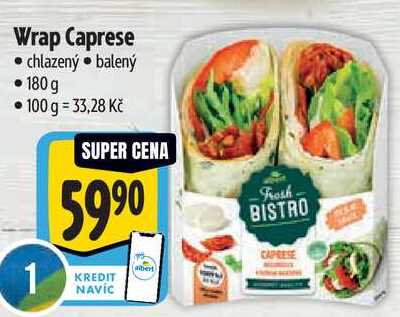 Wrap Caprese, 180 g