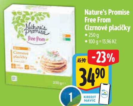 Nature's Promise Free From Cizrnové placičky, 250 g