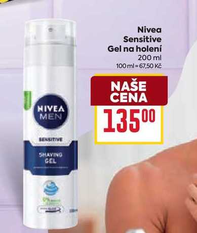 Nivea Sensitive Gel na holení 200 ml 