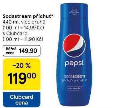 Sodastream příchuť, 440 ml, více druhů 