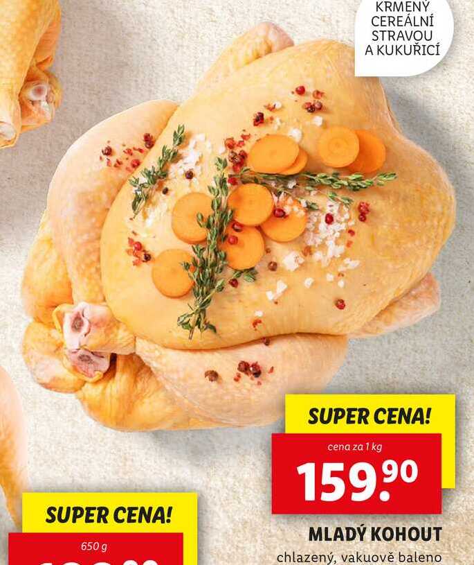 MLADÝ KOHOUT, cena za 1 kg