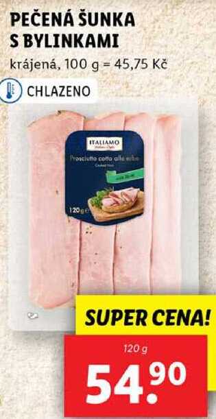 PEČENÁ ŠUNKA S BYLINKAMI, 120 g