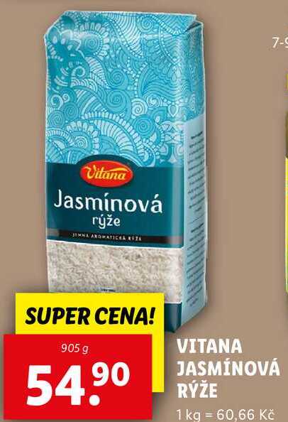 VITANA JASMÍNOVÁ RÝŽE, 905 g