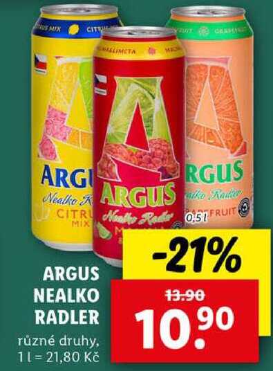 ARGUS NEALKO RADLER, 0,5 l