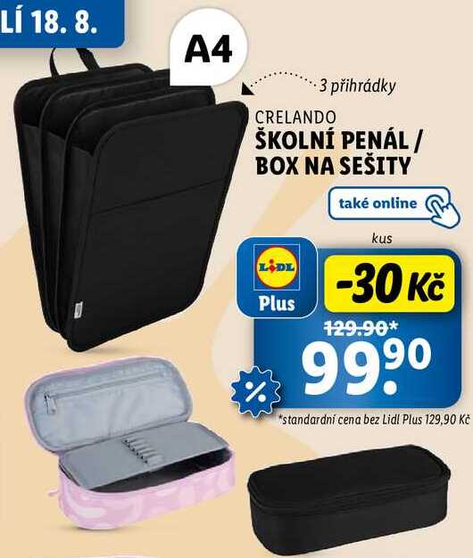 ŠKOLNÍ PENÁL/BOX NA SEŠITY 