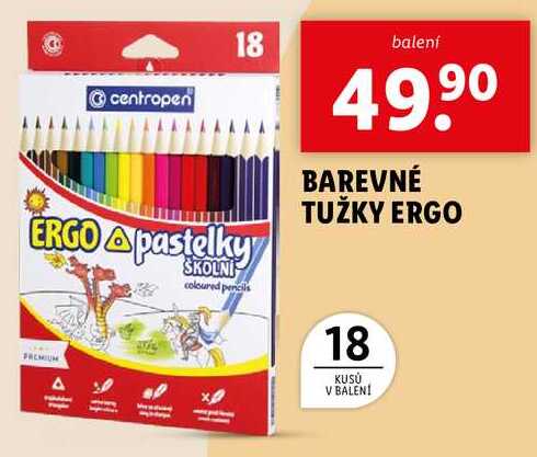 BAREVNÉ TUŽKY ERGO 