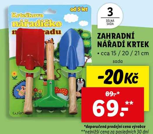 ZAHRADNÍ NÁŘADÍ KRTEK 