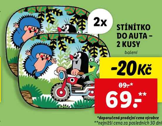 STÍNÍTKO DO AUTA - 2 KUSY 