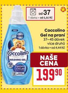 Coccolino Gel na praní 37-45 dávek 