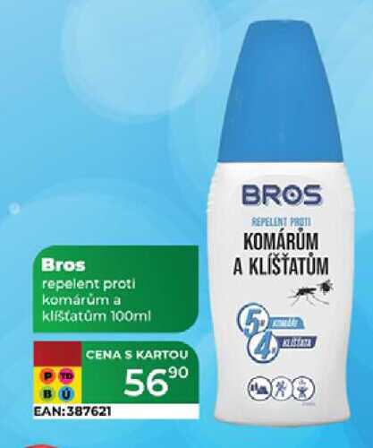 Bros repelent proti komárům a klištatum 100ml 