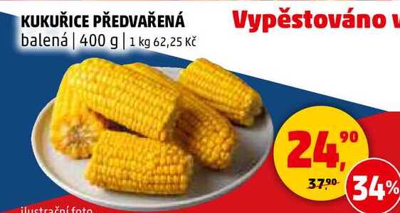 KUKUŘICE PŘEDVAŘENÁ balená, 400 g 