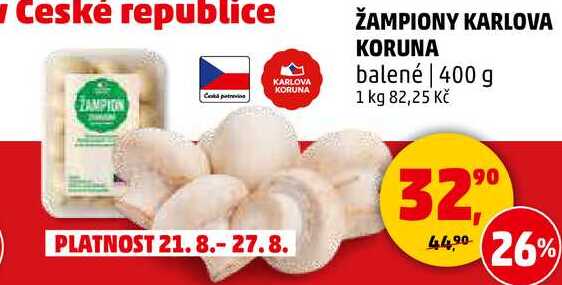 ŽAMPIONY KARLOVA KORUNA balené, 400 g 
