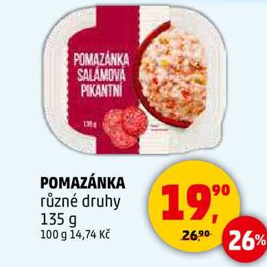 POMAZÁNKA různé druhy, 135 g