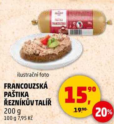 FRANCOUZSKÁ PAŠTIKA ŘEZNÍKŮV TALÍŘ, 200 g  