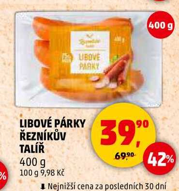 LIBOVÉ PÁRKY ŘEZNÍKŮV TALÍŘ, 400 g  