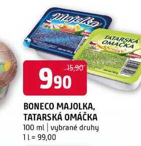 Boneco majolka tatarská omáčka 100 ml vybrané druhy 