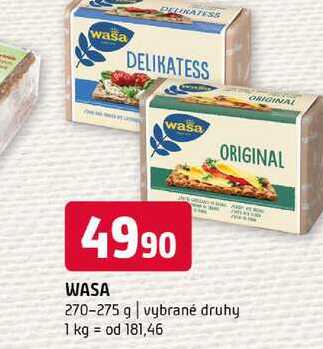 WASA 270-275 g vybrané druhy 