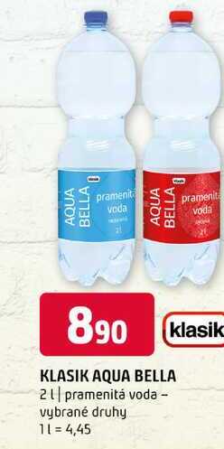 KLASIK AQUA BELLA 2l pramenitá voda vybrané druhy