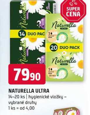 NATURELLA ULTRA 14-20 ks hygienické vložky vybrané druhy