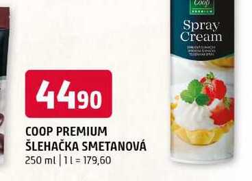 COOP PREMIUM ŠLEHAČKA SMETANOVÁ 250 ml