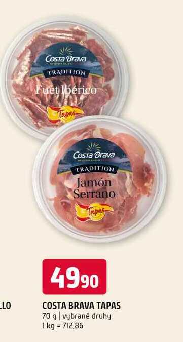 COSTA BRAVA TAPAS 70 g vybrané druhy