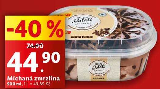 Míchaná zmrzlina, 900 ml