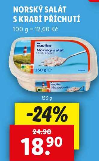 NORSKÝ SALÁT S KRABÍ PŘÍCHUTÍ, 150 g