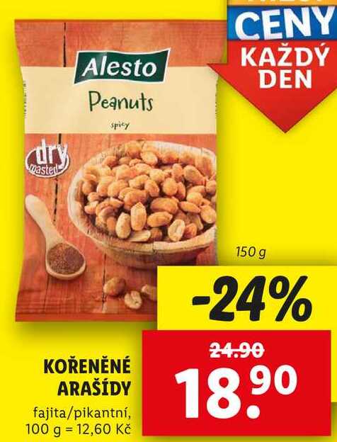 KOŘENĚNÉ ARAŠÍDY, 150 g