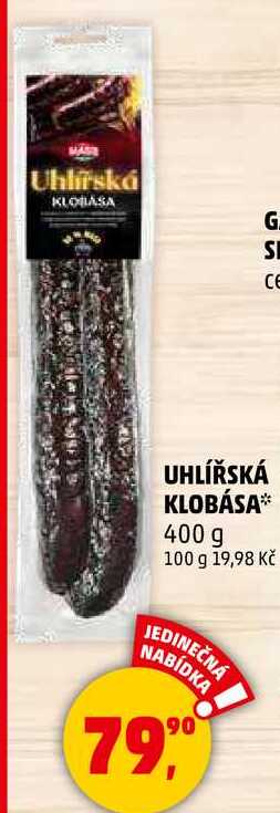 UHLÍŘSKÁ KLOBÁSA, 400 g 