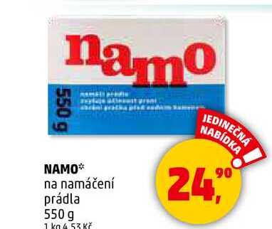 NAMO na namáčení prádla, 550 g 