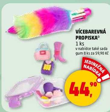 VÍCEBAREVNÁ PROPISKA, 1 ks  