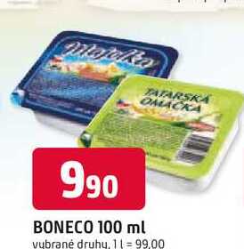 Boneco omáčka 100ml, vybrané druhy