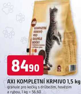 AXI KOMPLETNÍ KRMIVO 1,5 kg granule pro kočky