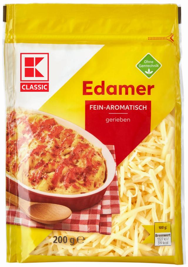 K-CLASSIC Eidam 40% strouhaný sýr