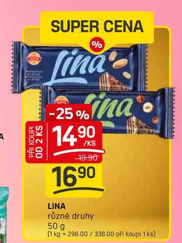 LINA různé druhy 50 g