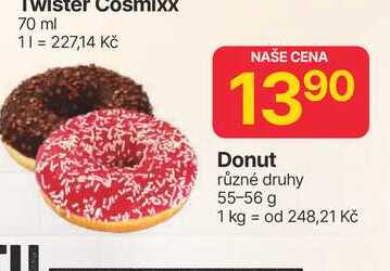 Donut různé druhy 55-56 g