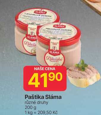 Paštika Sláma různé druhy 200 g 
