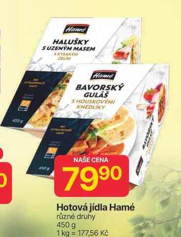 Hamé Hotová jídla 450g, vybrané druhy