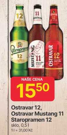 Staropramen 12° sklo, 0,5l