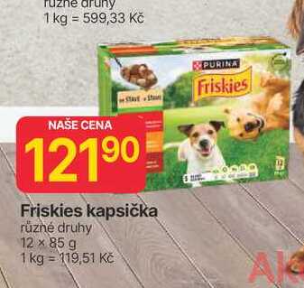 Friskies kapsička různé druhy 12 × 85 g