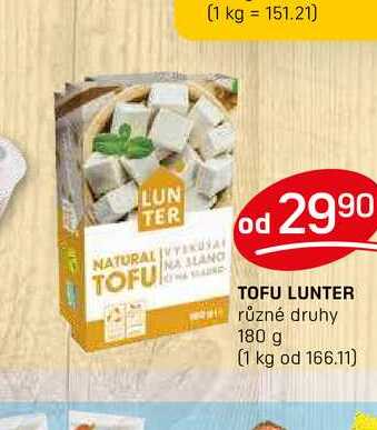 TOFU LUNTER různé druhy 180 g