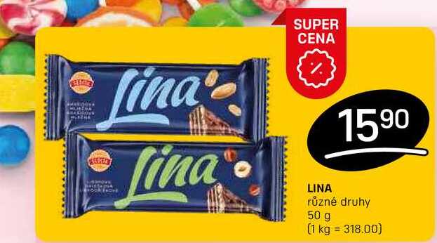 LINA různé druhy 50 g
