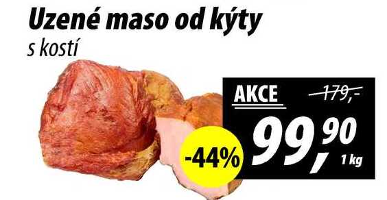 Uzené maso od kýty s kostí, 1 kg