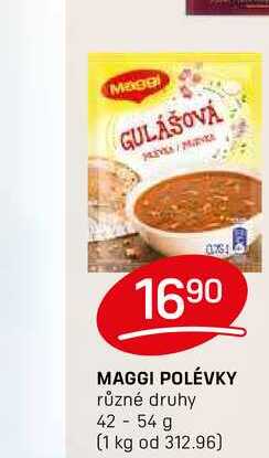 MAGGI POLÉVKY různé druhy 42 - 54 g 